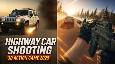Highway Car Shooting 3D  Action Game 2025